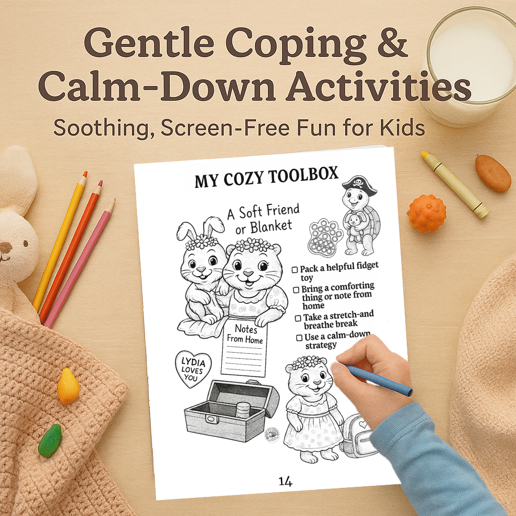 Best Year Ever Gentle Learning Coloring and Activity Book – 20 Printable Pages | Crafts & Tools for Back to School Instant Download PDF