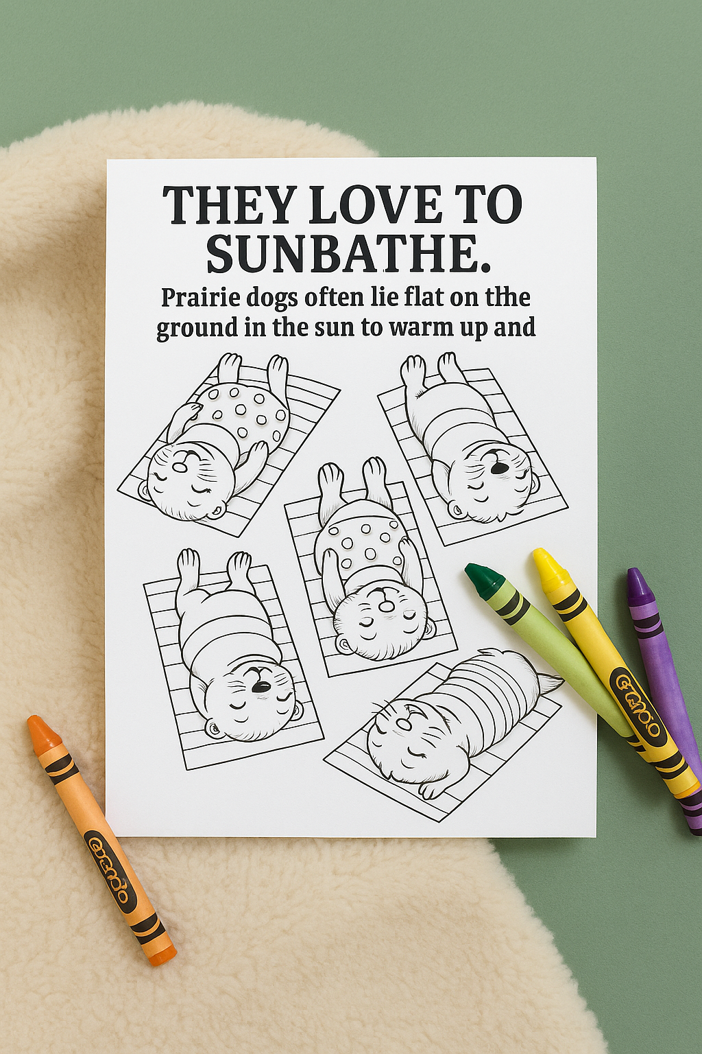 Prairie Dog Facts & Activity Booklet PDF Gentle Coloring Pages + Science for Kids
