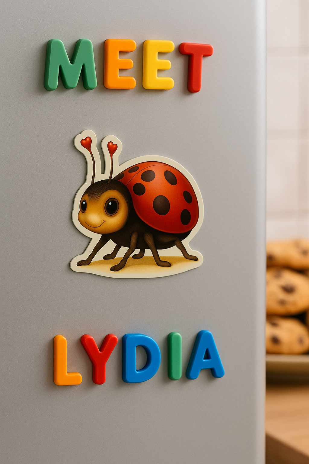 Lydia the Ladybug 2.5” Farm Friend Magnet