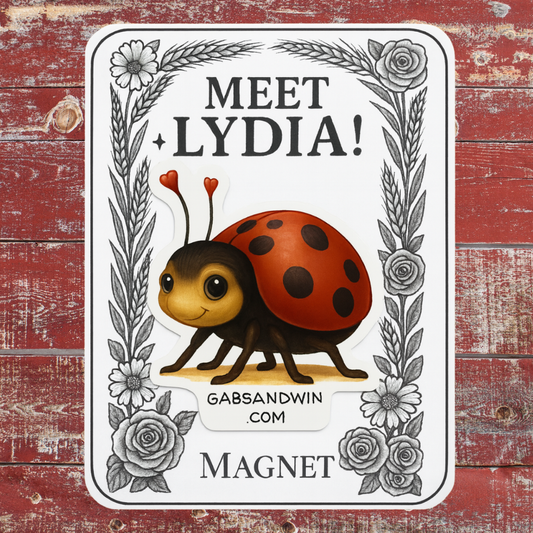Lydia the Ladybug 2.5” Farm Friend Magnet